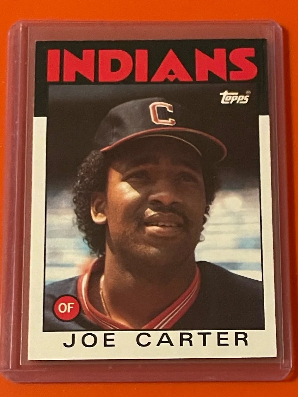 Joe Carter #377 1986 Topps Baseball Trading Card